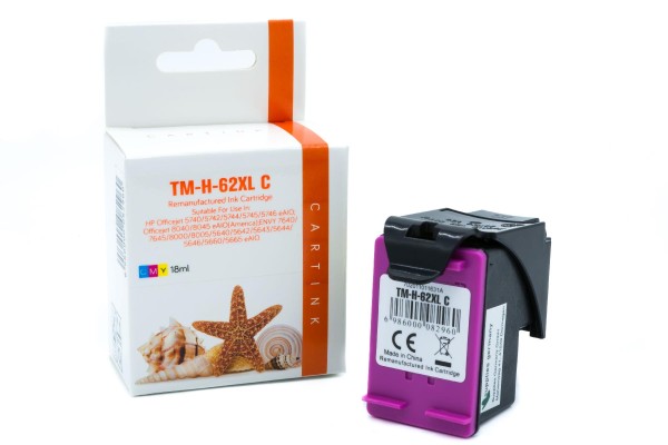 Tintenpatrone zu HP62XL, C2P07AE color, kompatibel/alternativ Druckerpatrone