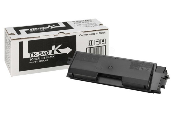 Tonerkartusche Kyocera TK580 black originalverpackt, 3.500 Seiten lt. Hersteller