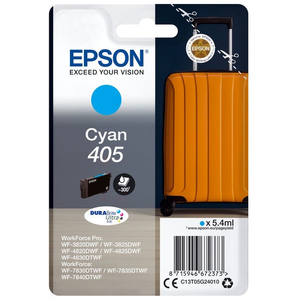 Tintenpatrone Epson T405 cyan / C13T05G24010 originalverpackt