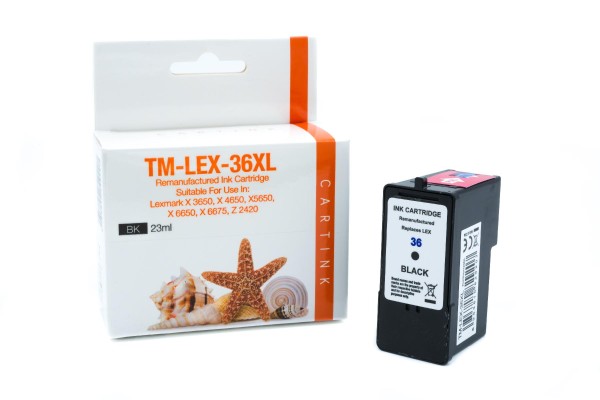 Patrone zu Lexmark Nr. 36XL, 18C2170E black, kompatibel/alternativ Druckerpatrone