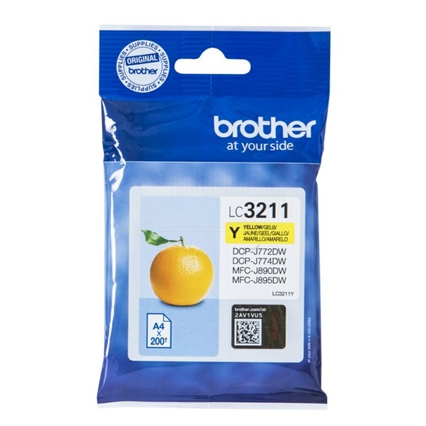 Patrone Brother LC3211 yellow originalverpackt