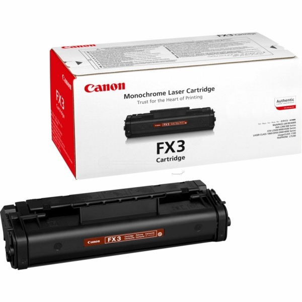 Tonerkartusche Canon FX-3 black, 1557A003, originalverpackt, 2.500 Seiten lt. Hersteller