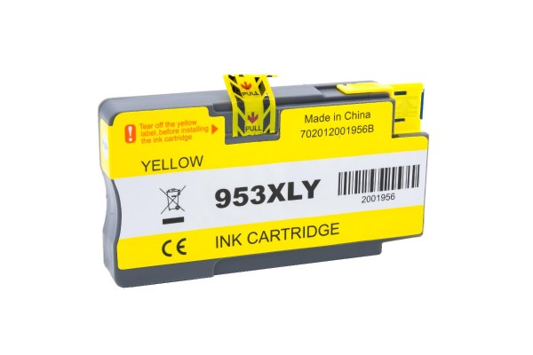 Patrone zu HP 953XL, F6U18AE yellow, kompatibel/alternativ Druckerpatrone