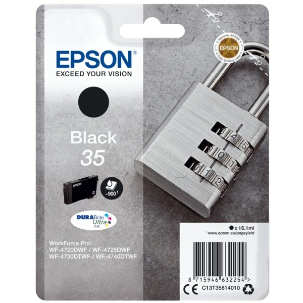 Patrone zu Epson Nr. 35 black originalverpackt C13T35814010